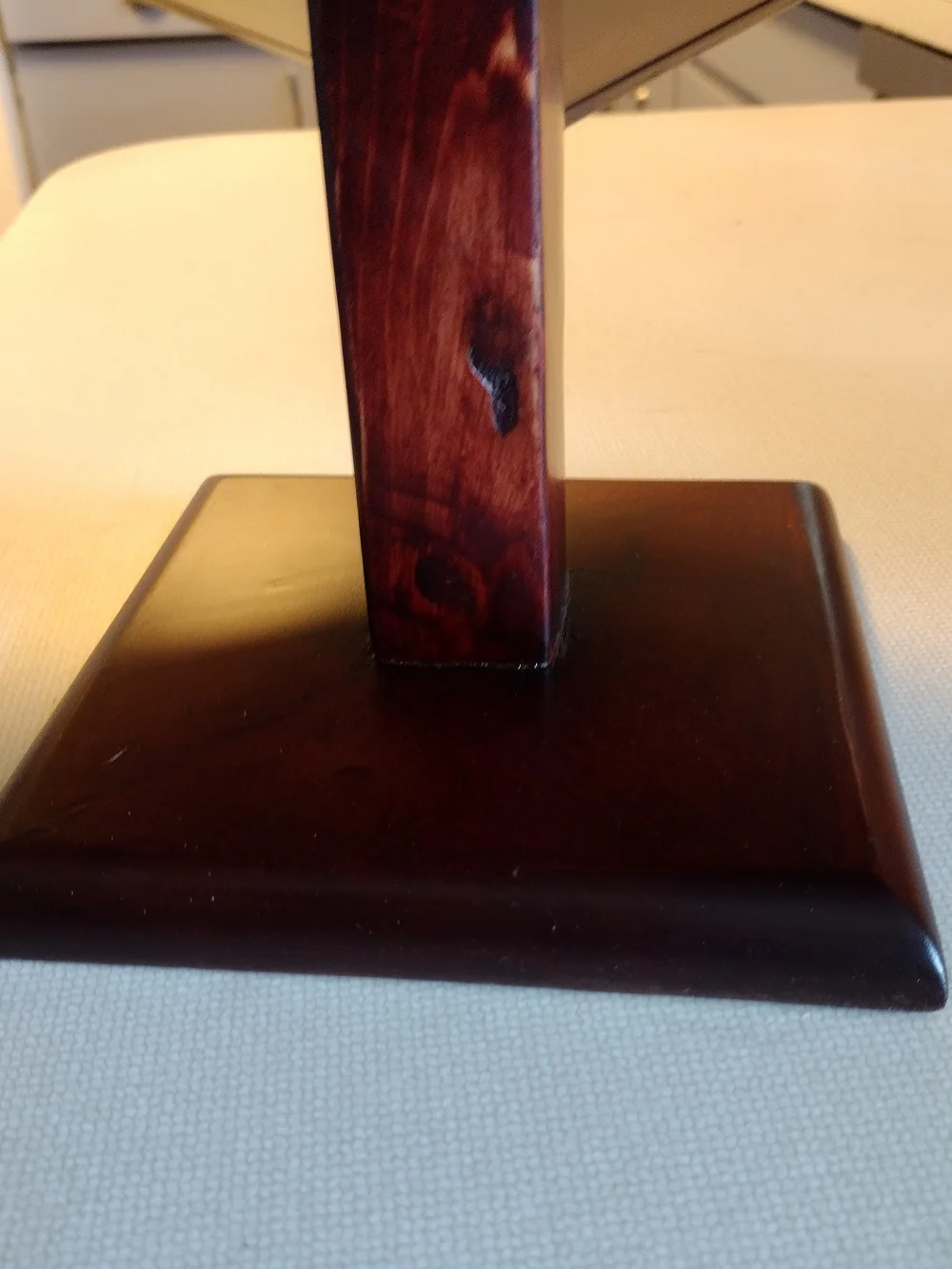 Vintage Mahogany Wooden Book Stand Antique Early American Style